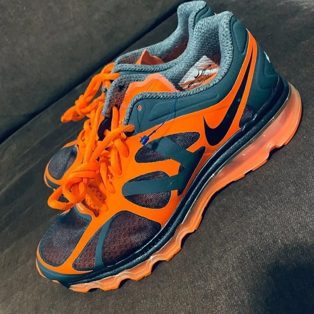 VERY RARE NEW Nike Air Max 2012 Anthracite Black Orange Men’s 6 Womens 7.5 US